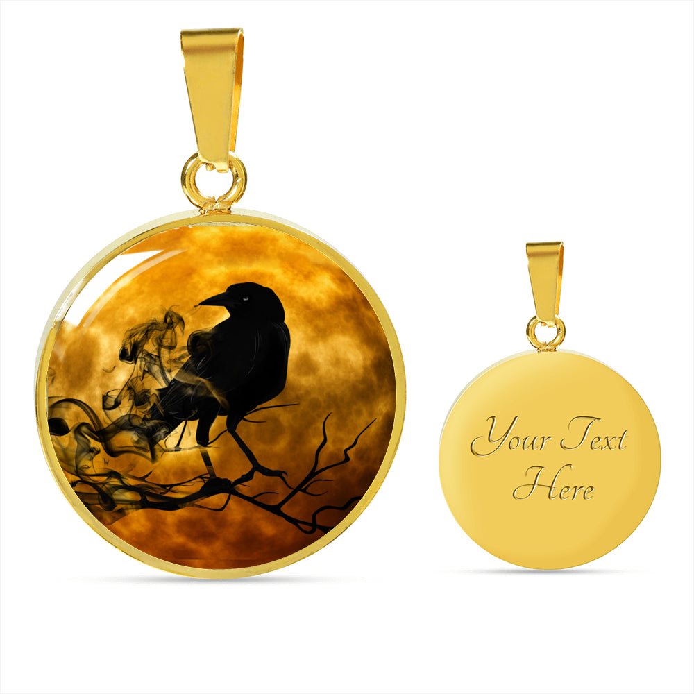 Raven Necklace - Crow Necklace - Gothic jewelry
