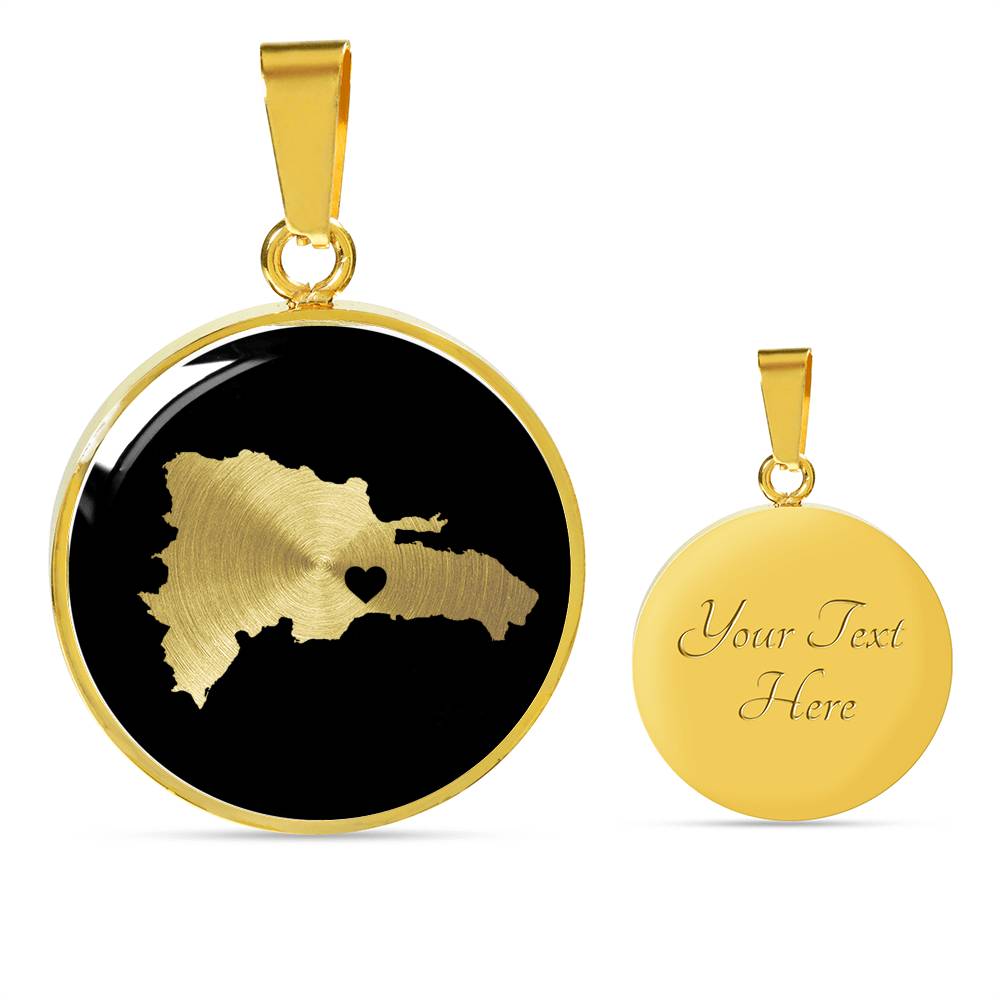Dominican Republic Necklace - Dominican Republic Gift