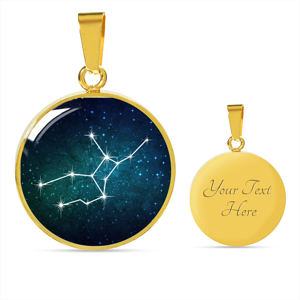 Virgo Necklace - zodiac necklace, constellation necklace