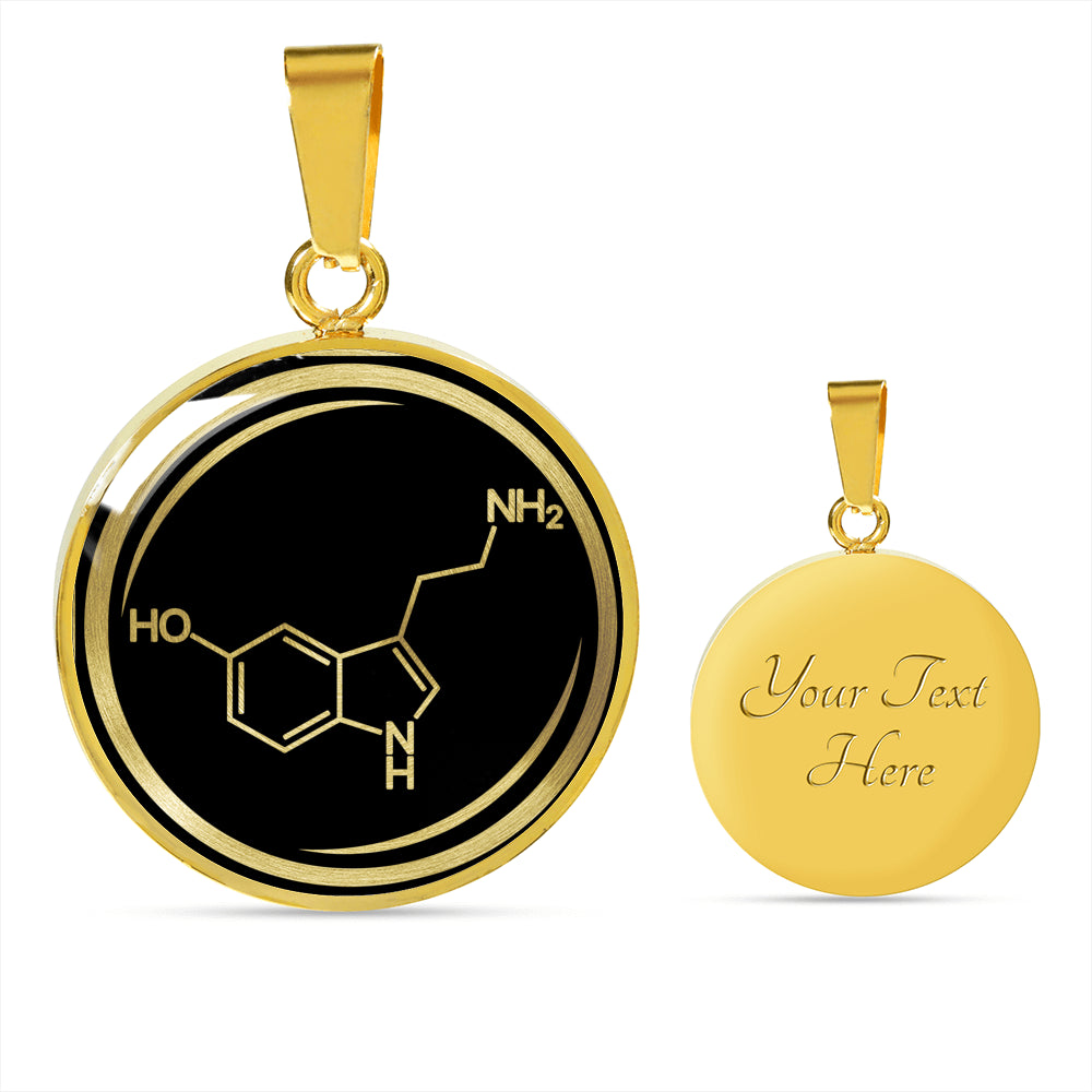 Serotonin Molecule Necklace - Happiness Hormone