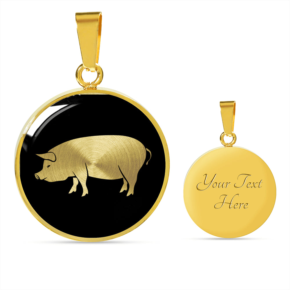 Pig Necklace - Pig Gift