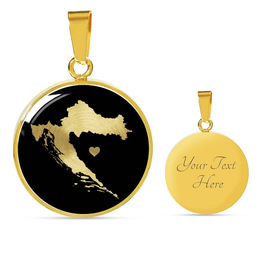 Croatia Necklace - Croatia Gift