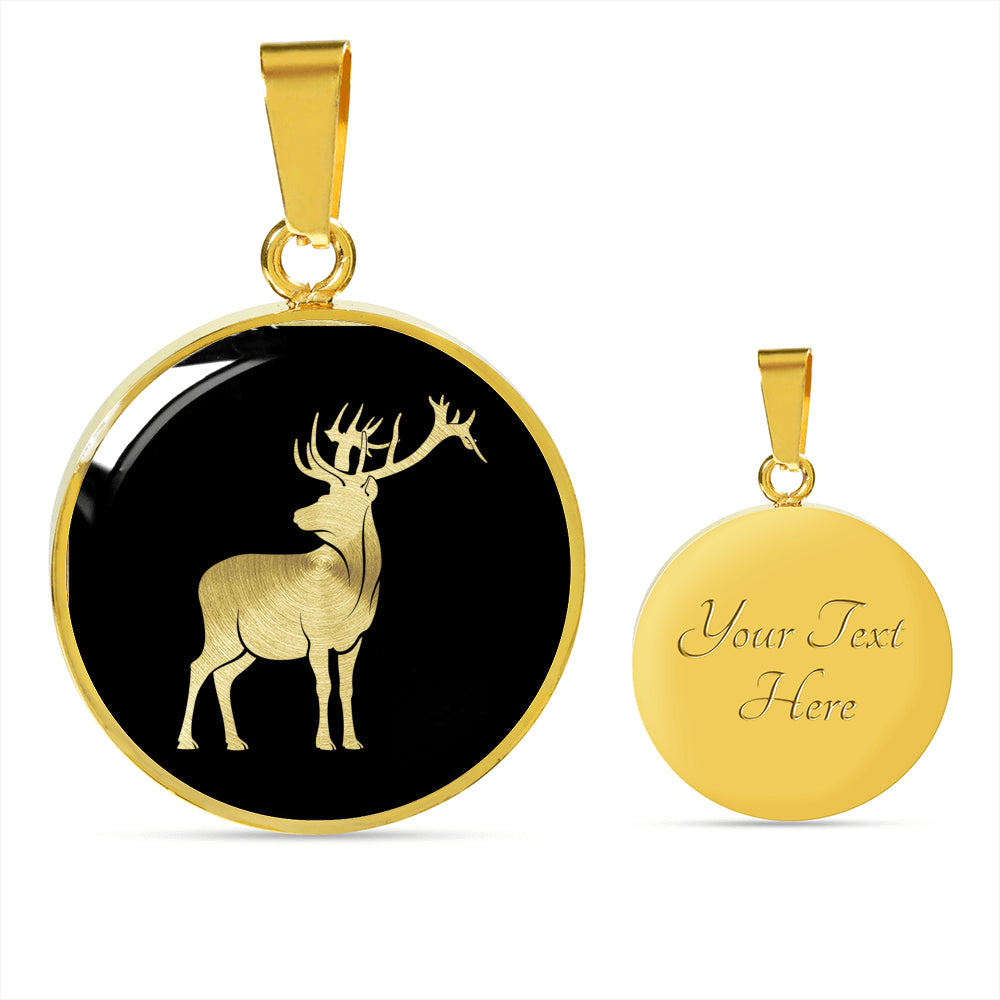 Deer Necklace Buck - Deer Gift