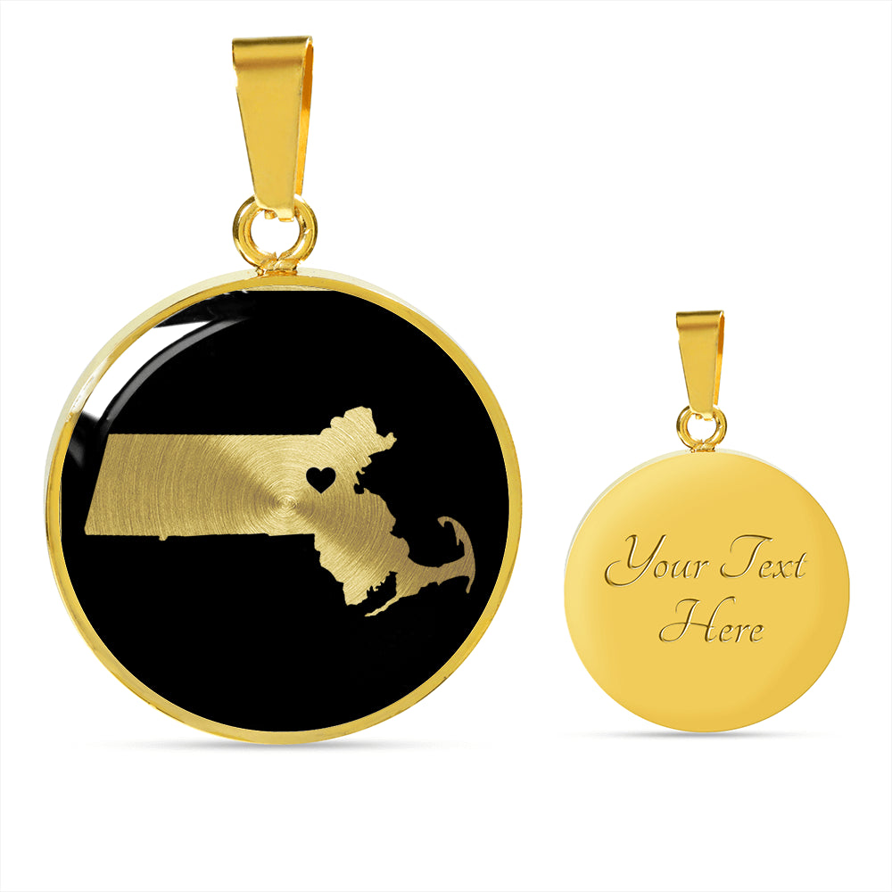 Massachusetts Necklace - Massachusetts Gift
