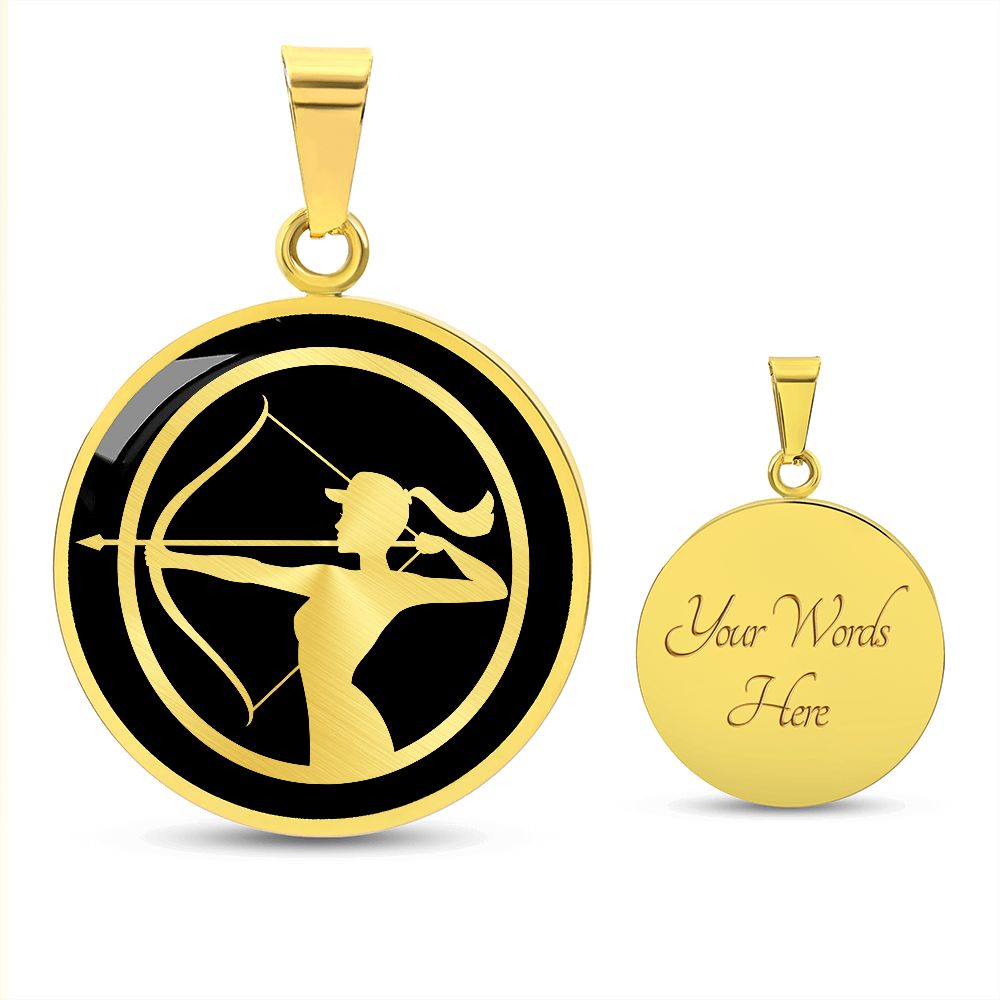 Woman Archery Necklace