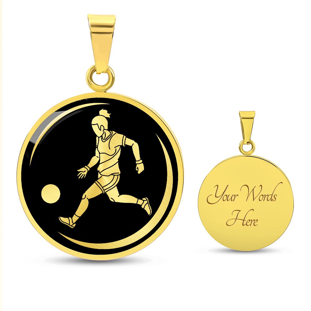Woman Soccer Necklace