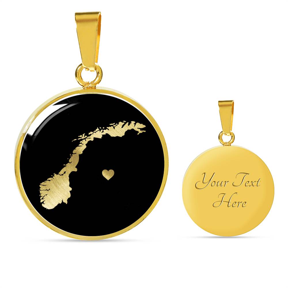 Norway Necklace - Norway Gift
