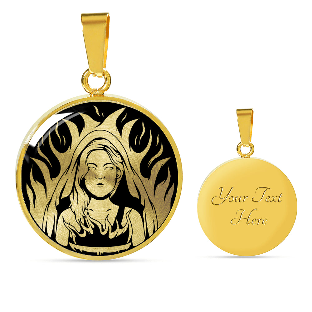 Hestia Necklace - Goddess of the hearth family and domestic life