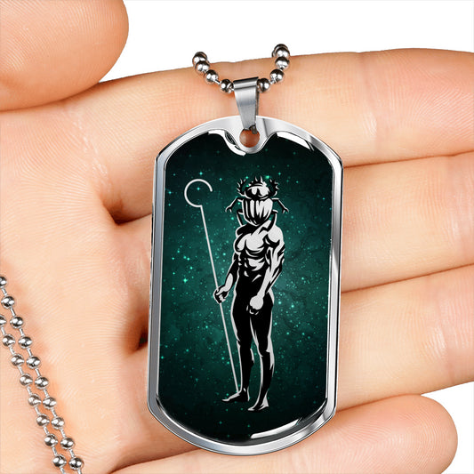 Khepri Necklace - Egyptian scarab god