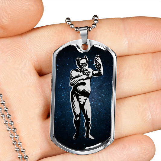 Dionysus Necklace, Bacchus Pendant - God Of Wine