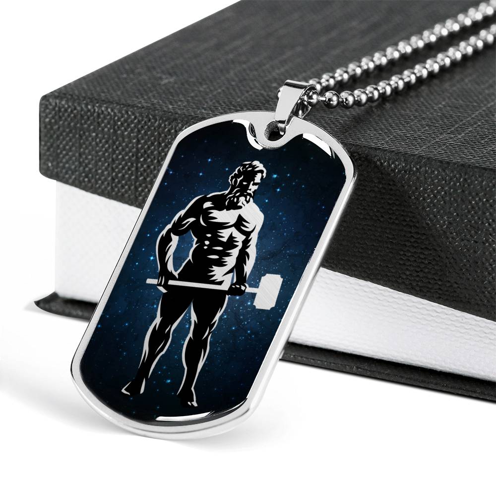 Hephaestus Necklace - God of Metallurgy - Blacksmith, Welder Gift