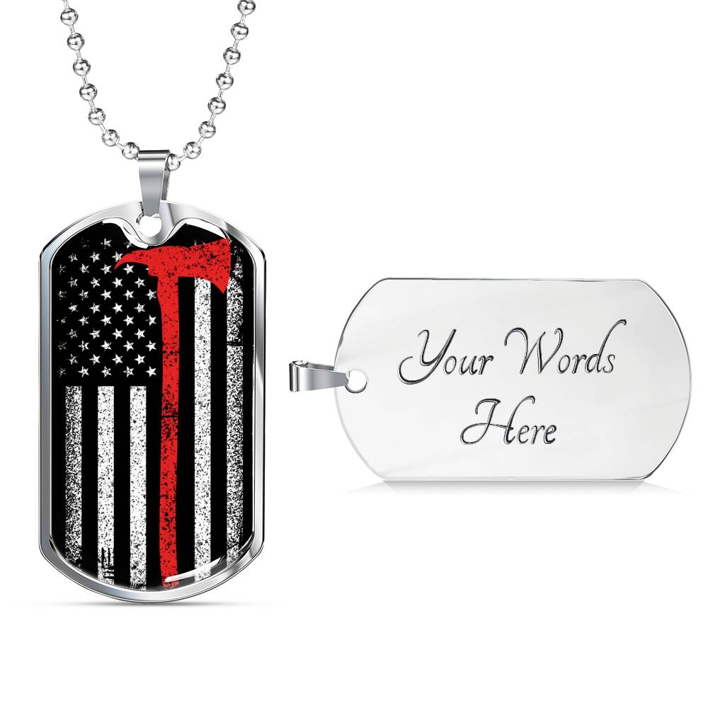 Firefighter Necklace - Firefighter gift