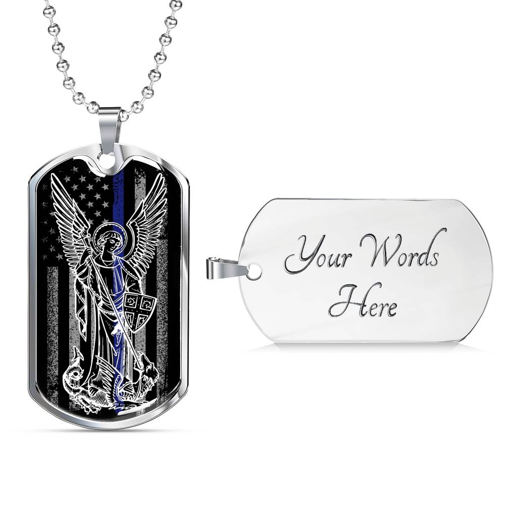 Police Officer Gift - Police Academy Graduation Gift - St Michael Protection Necklace