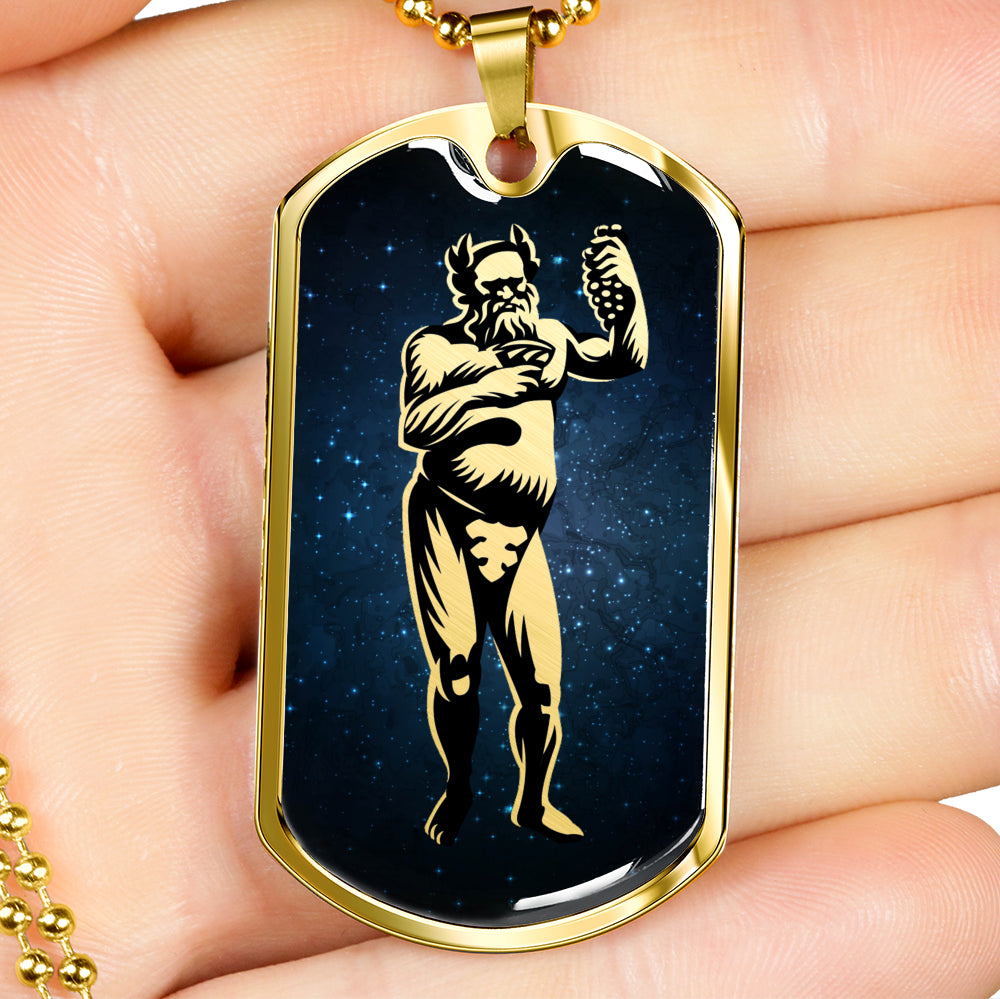 Dionysus Necklace, Bacchus Pendant - God Of Wine