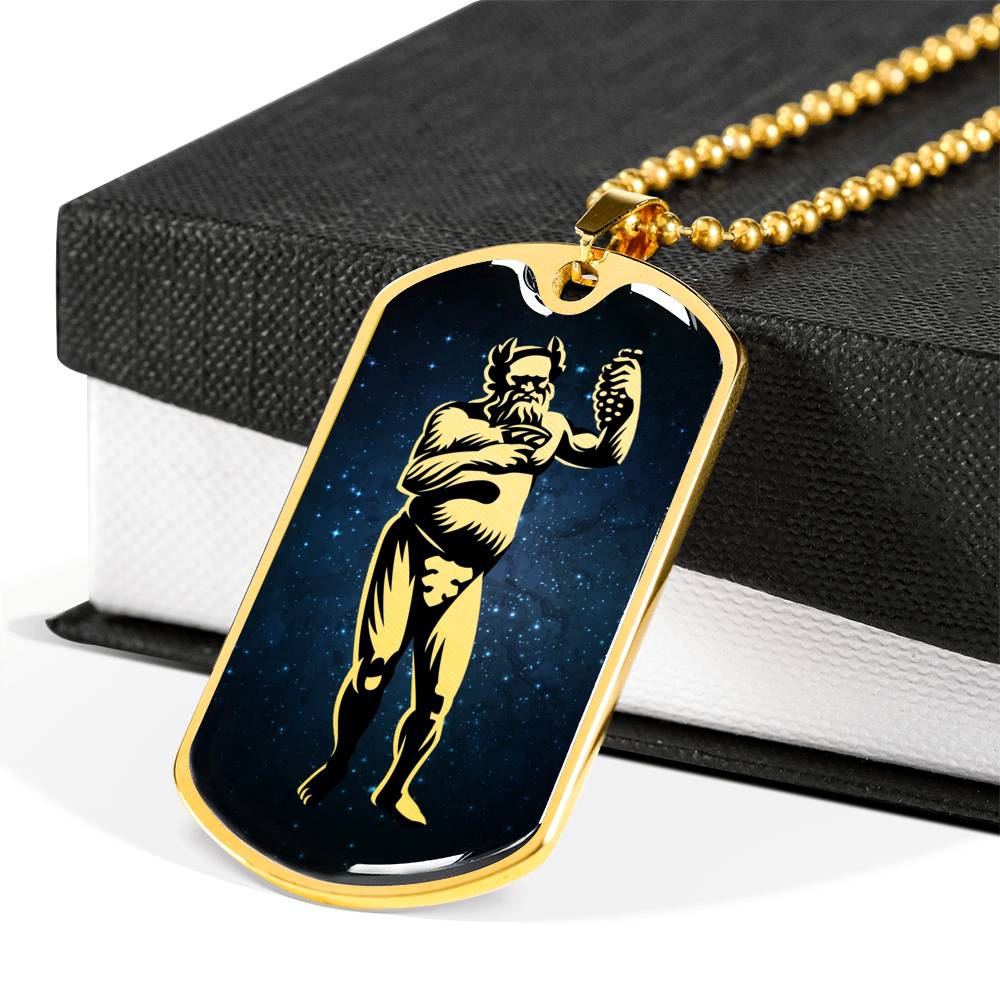 Dionysus Necklace, Bacchus Pendant - God Of Wine