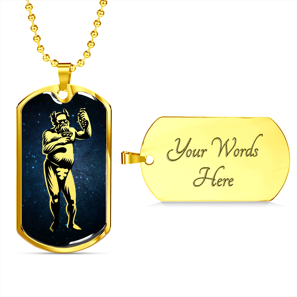 Dionysus Necklace, Bacchus Pendant - God Of Wine