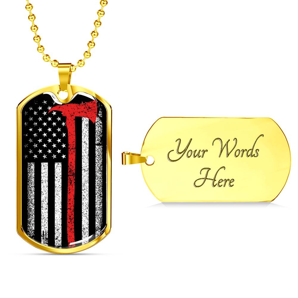 Firefighter Necklace - Firefighter gift