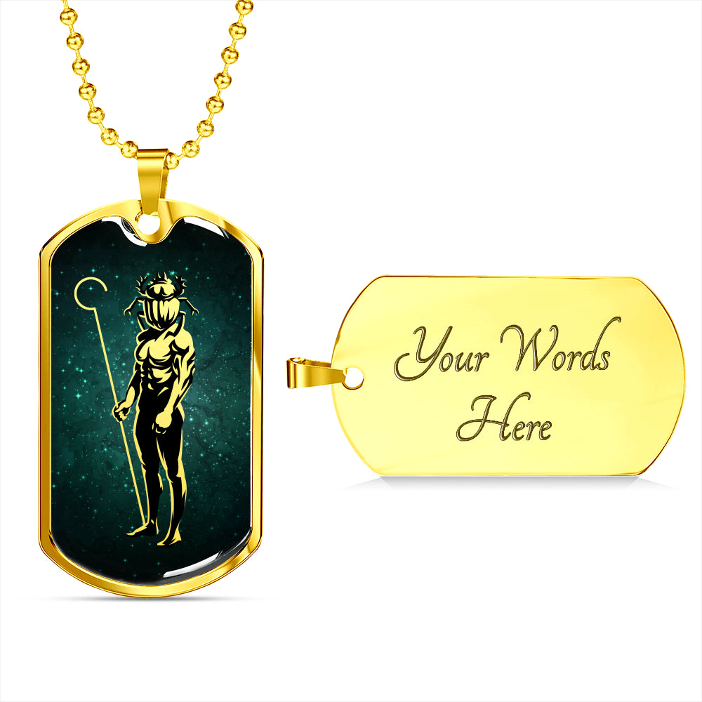 Khepri Necklace - Egyptian scarab god