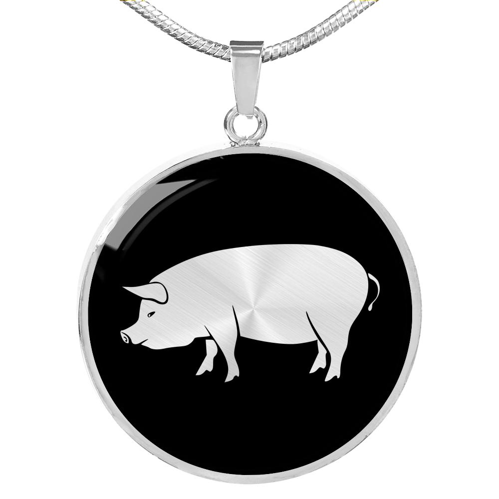 Pig Necklace - Pig Gift