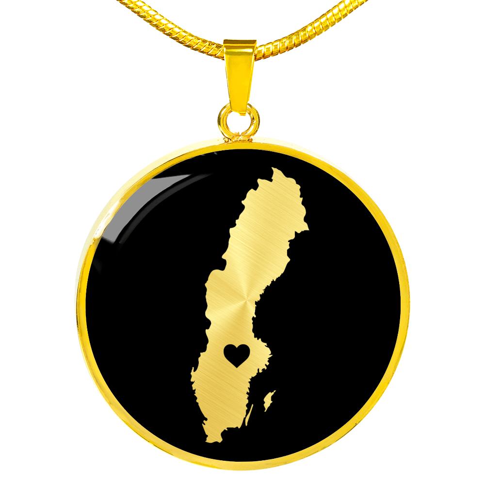Sweden Necklace - Sweden Gift