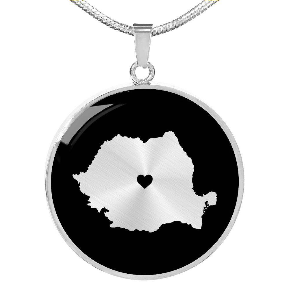 Romania Necklace - Romania Gift
