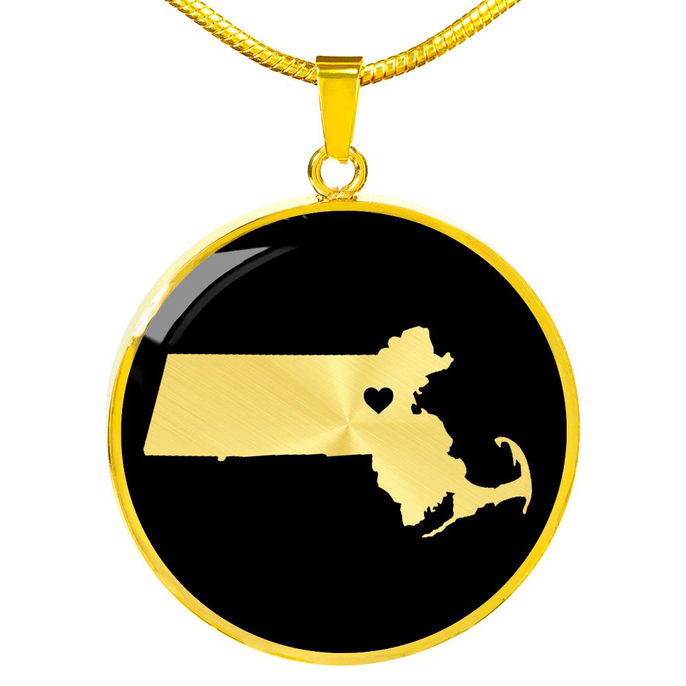 Massachusetts Necklace - Massachusetts Gift
