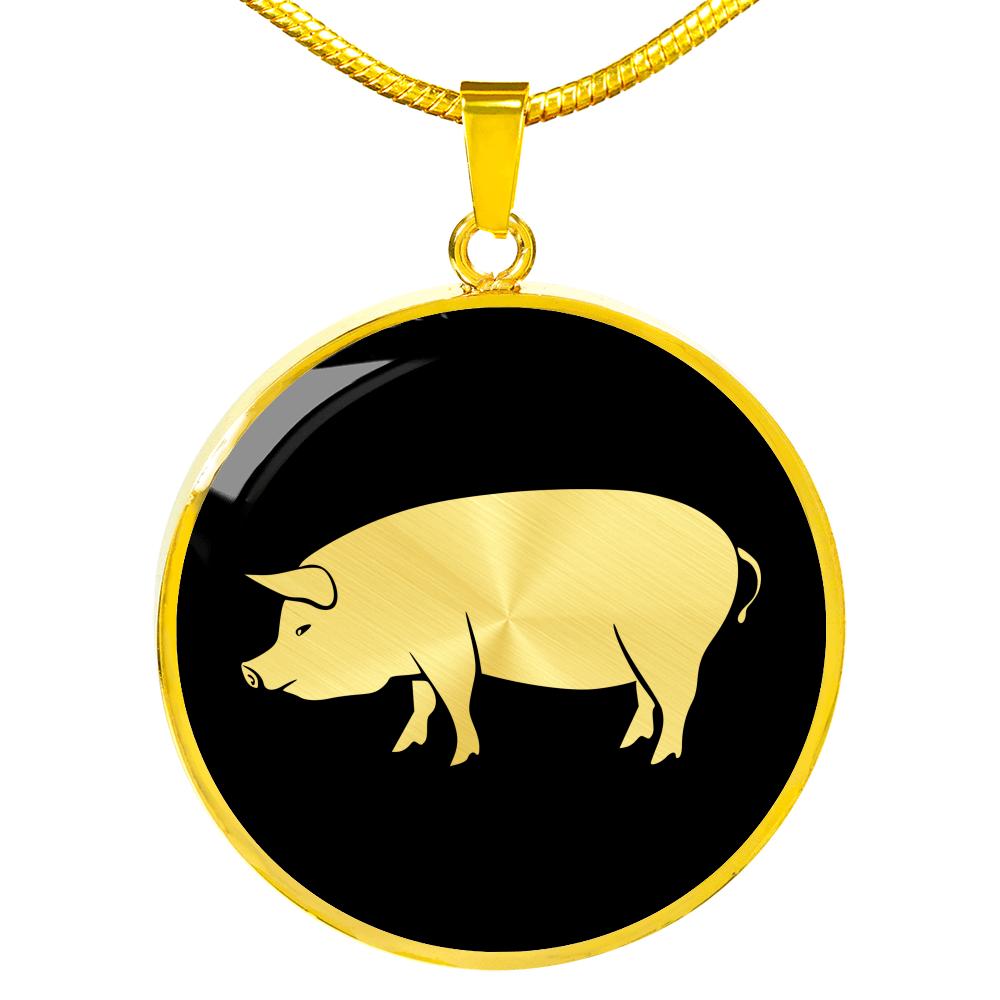 Pig Necklace - Pig Gift