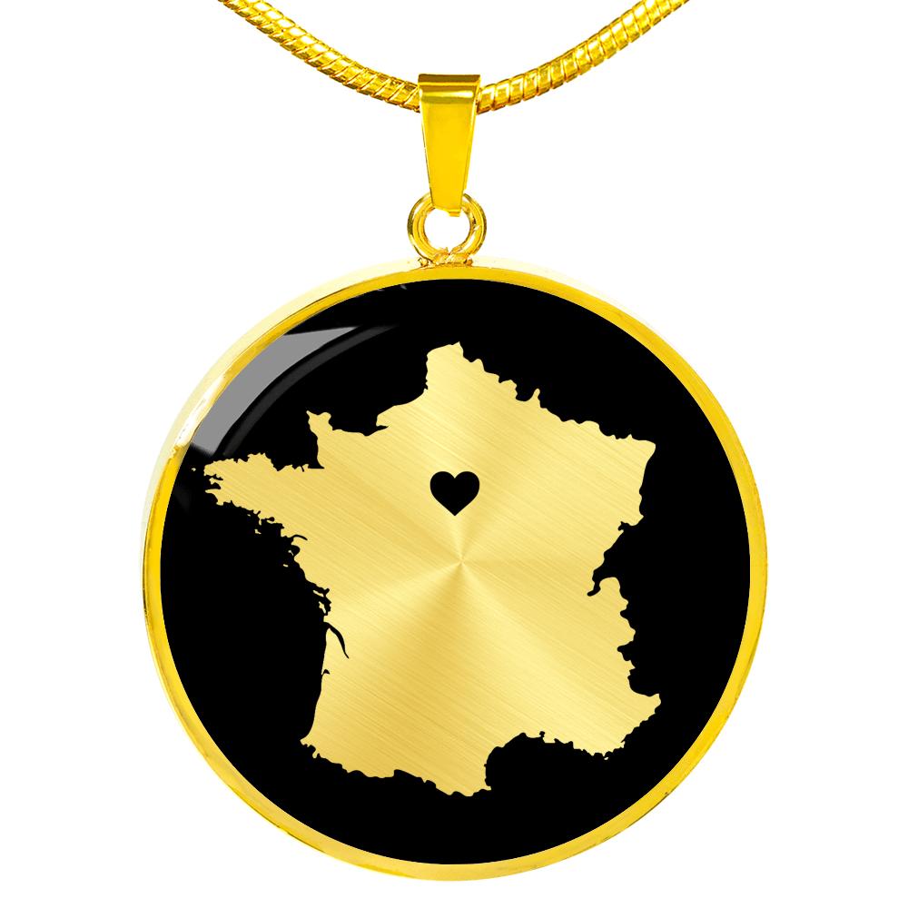France Necklace - France Gift