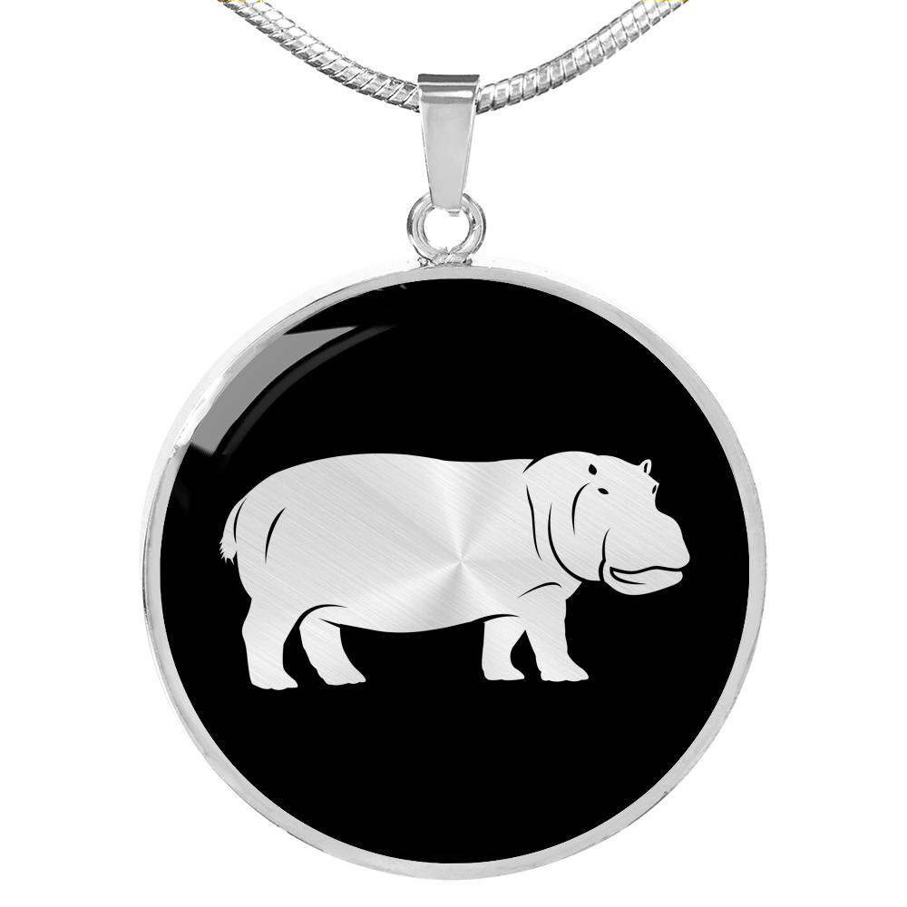Hippopotamus Necklace - Hippo Gift