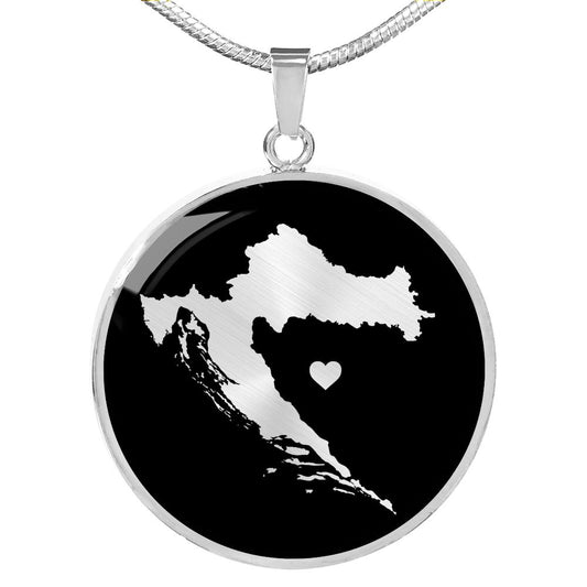 Croatia Necklace - Croatia Gift