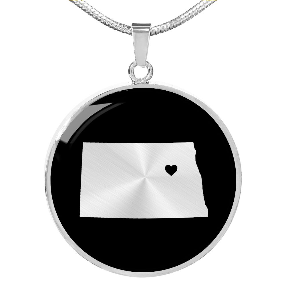 North Dakota Necklace - North Dakota Gift