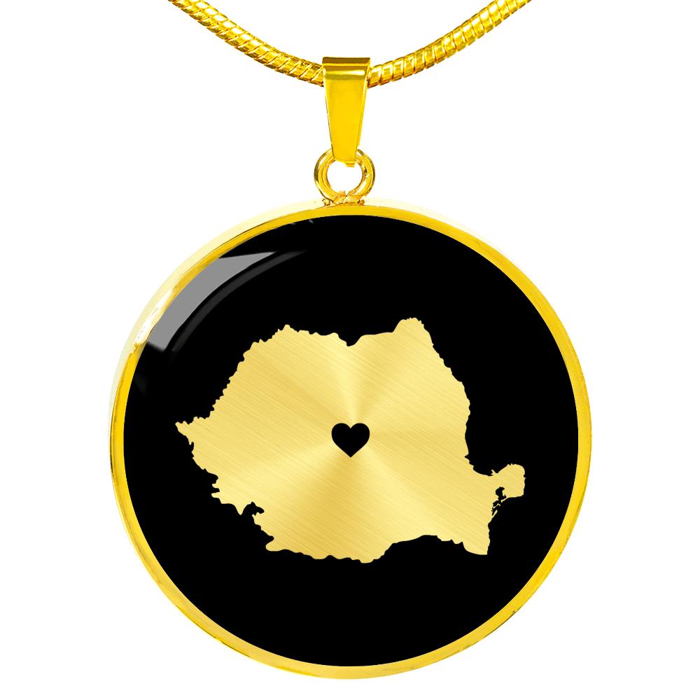 Romania Necklace - Romania Gift