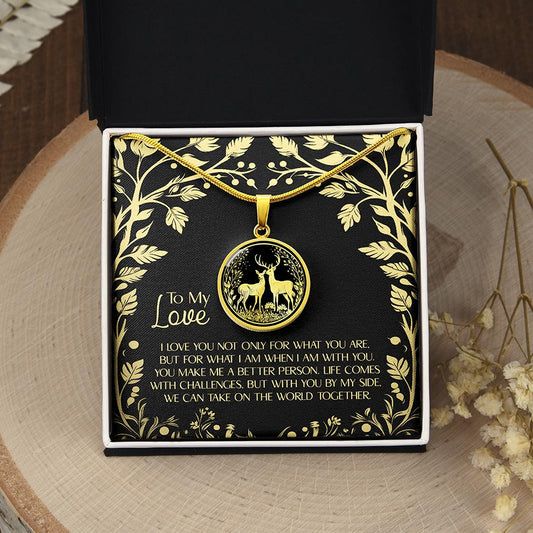Deer In Love - Gold