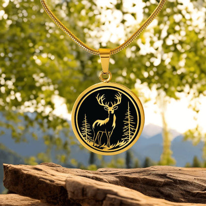 Deer Necklace - Wildlife Jewelry