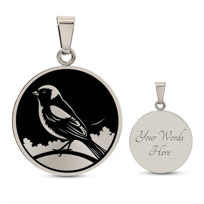Personalized Goldfinch Necklace