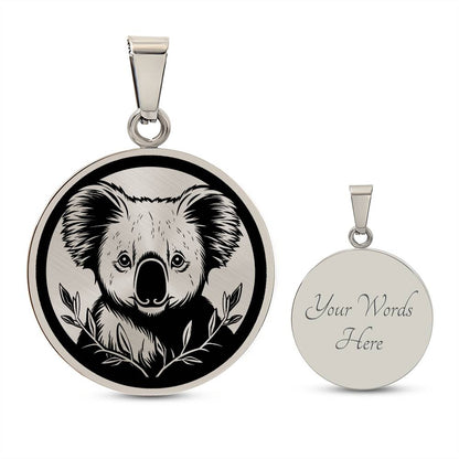 Personalized Koala Necklace