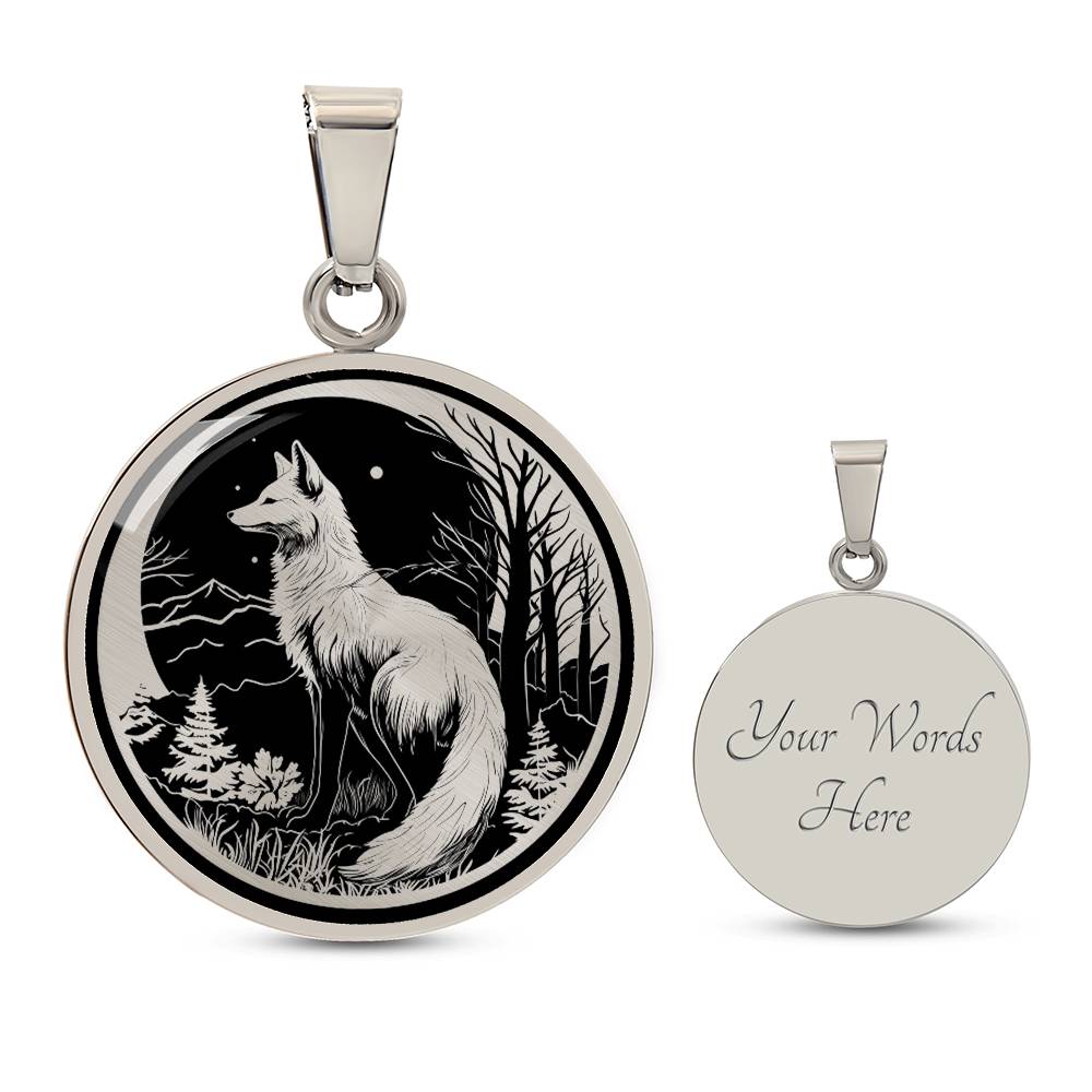 Personalized Fox Necklace