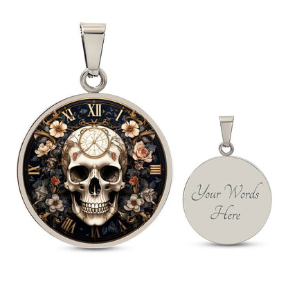 Personalized Memento Mori Necklace