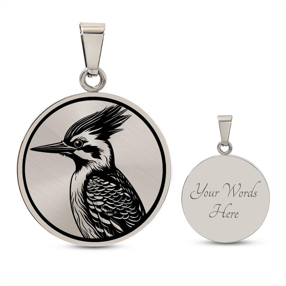 Personalized Woodpecker Necklace