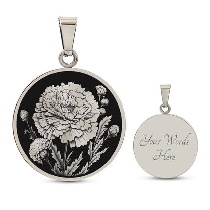 Personalized Marigold Necklace