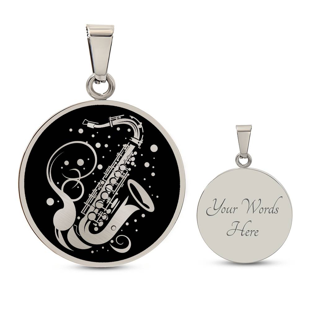 Personalized Saxophone Necklace