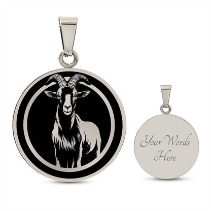 Personalized Goat Necklace