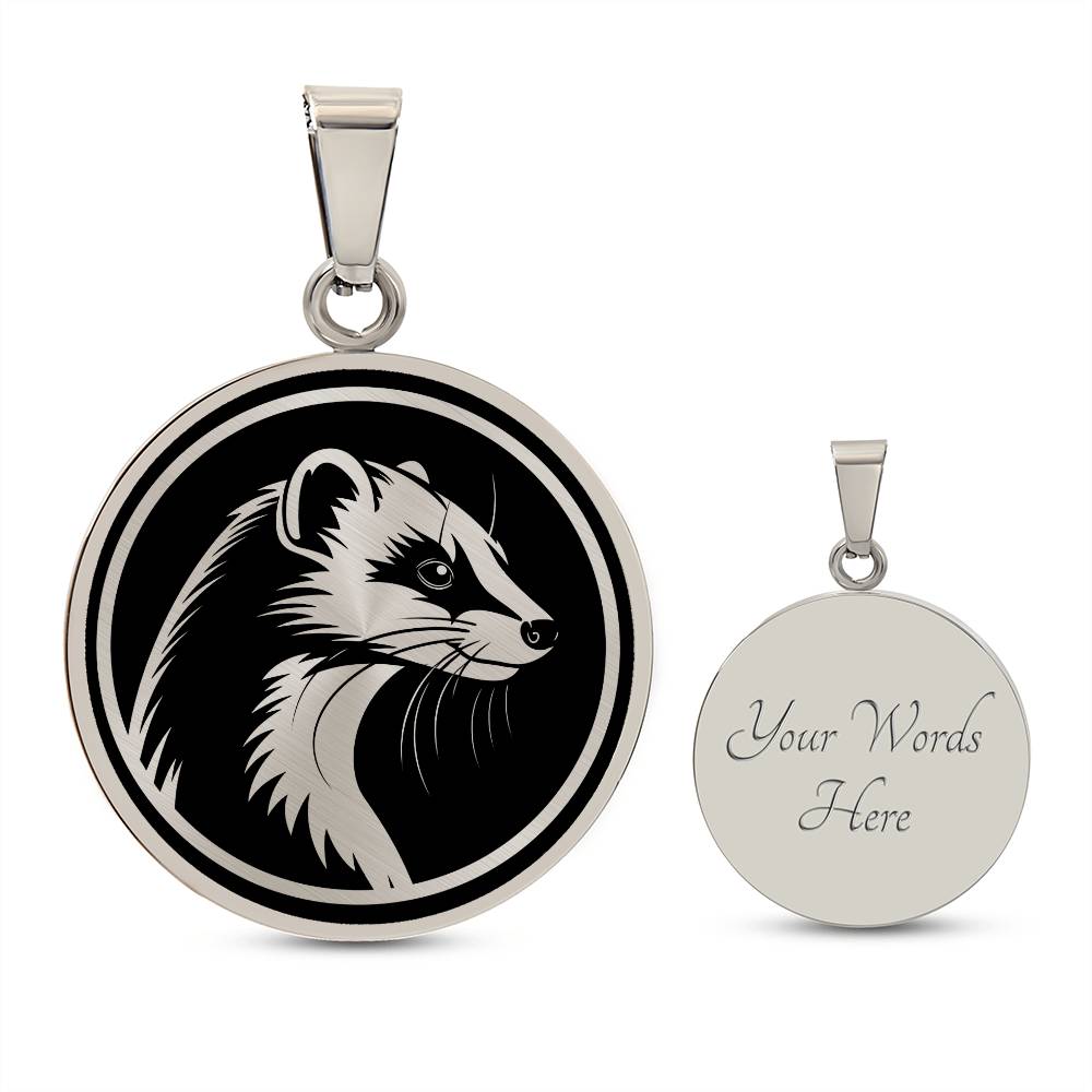 Personalized Ferret Necklace