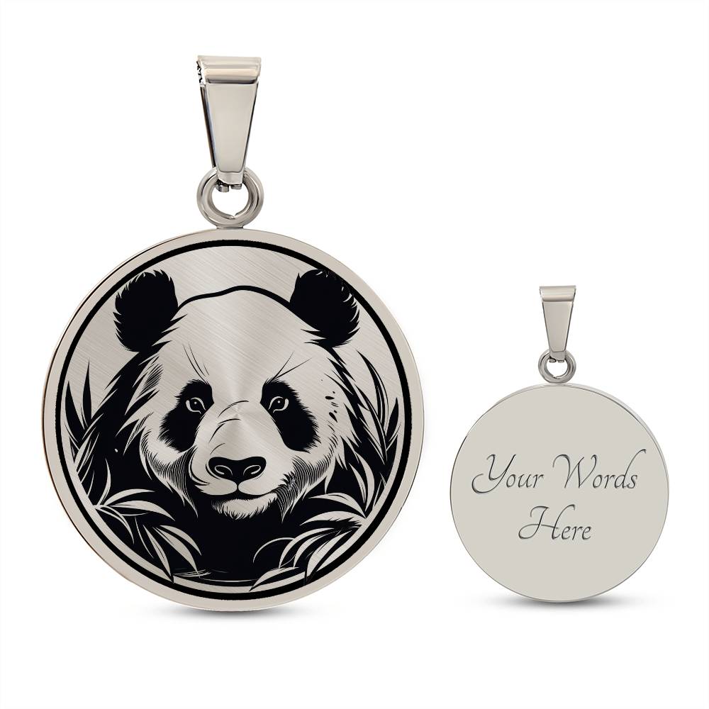 Personalized Panda Necklace