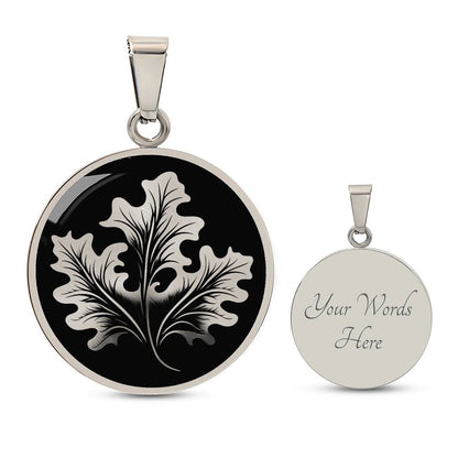 Personalized Oak Leaf Necklace