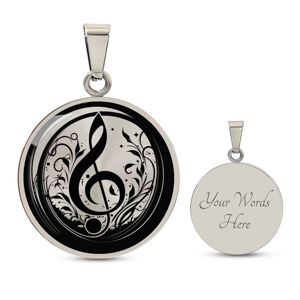 Persoanlized Music Note Necklace