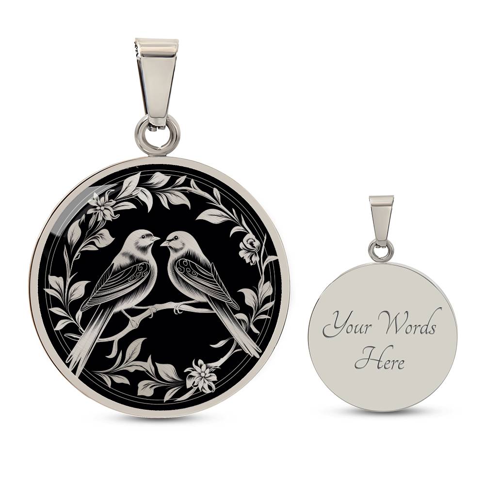 Personalized Love Bird Necklace