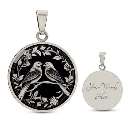 Personalized Love Bird Necklace