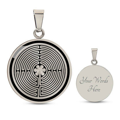 Personalized Labyrinth Necklace