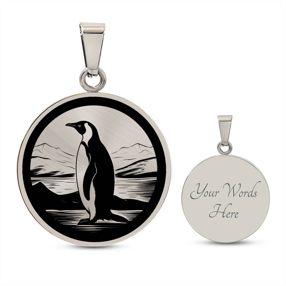 Personalized Penguin Necklace